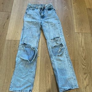 h&m high waisted jeans